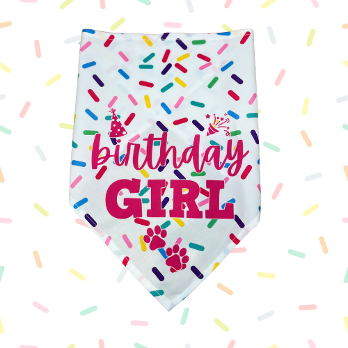 Birthday Girl Bandana 25 Inch